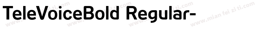 TeleVoiceBold Regular字体转换